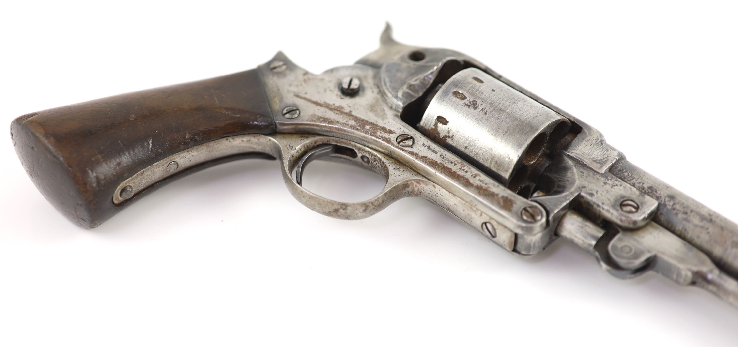 A 19th century Starr Arms Company six shot percussion revolver, length 14in.